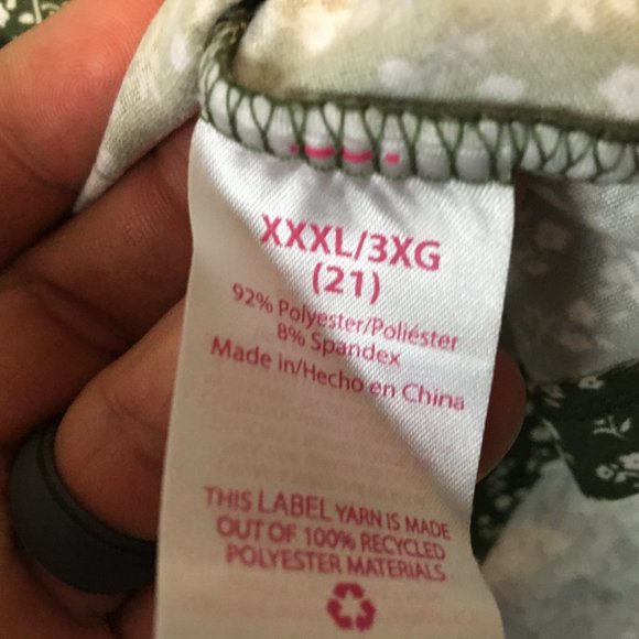 No Boundaries Top XXXL 21 Boho Cottagecore Green Ditsy Floral Print Cutout Front - Picture 11 of 15